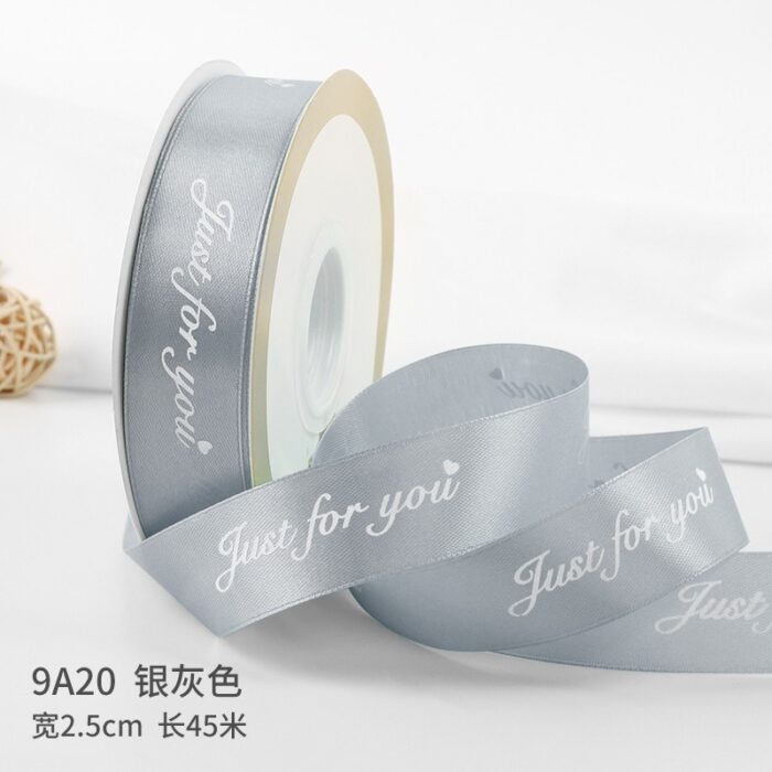 Just for You Stain ribbon silver grey