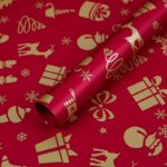 Christmas bouquet wrapping paper,red,gift