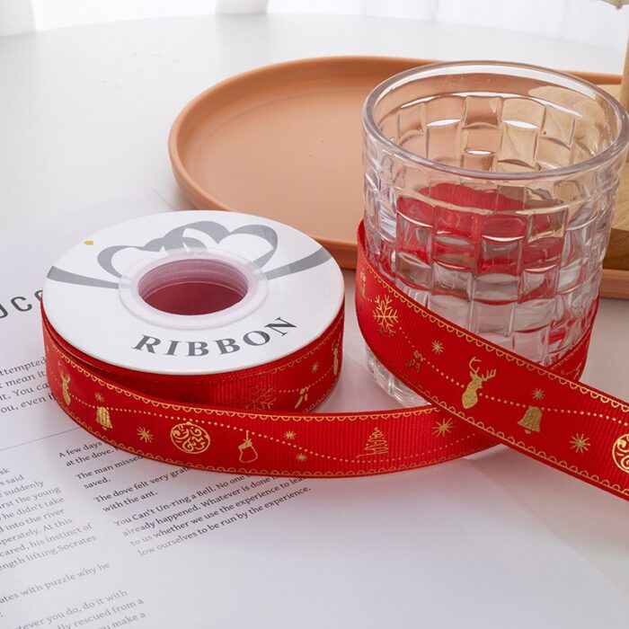Christmas ribbon,red,Snowflakes,bells,elk