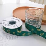 Christmas ribbon,green,gift box