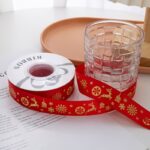 Christmas ribbon,red,elk