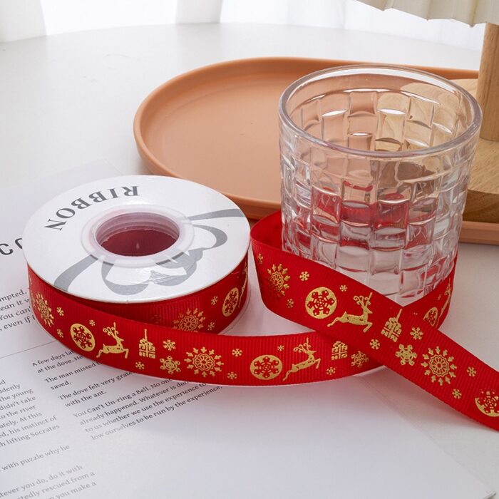 Christmas ribbon,red,elk