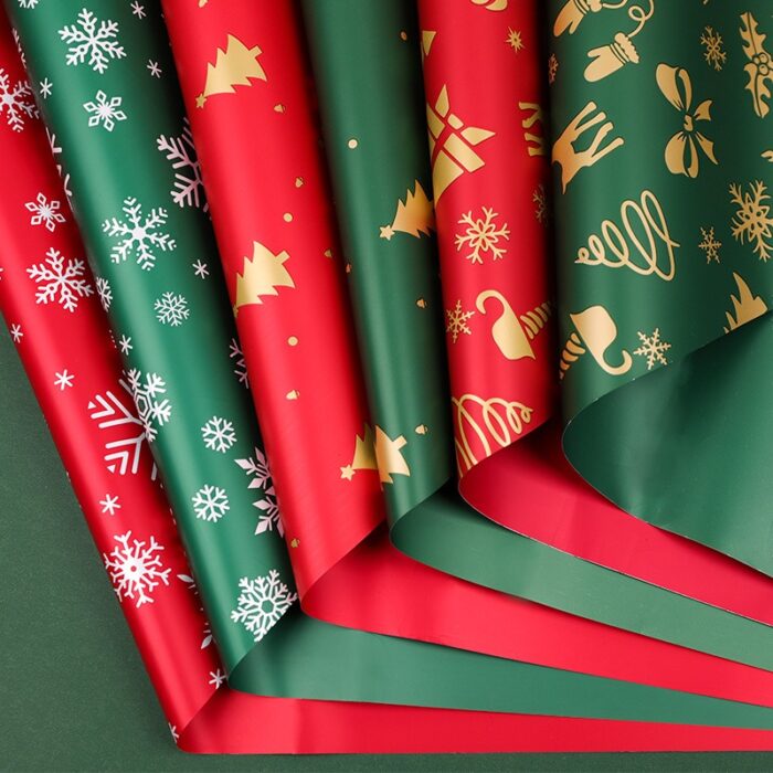 Christmas bouquet wrapping paper