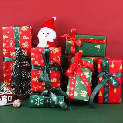 Christmas gift wrapping paper