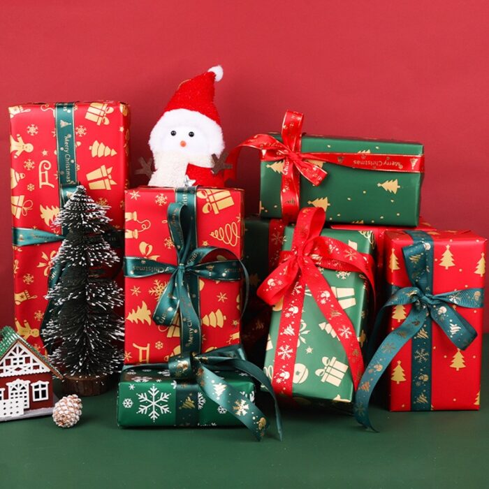 Christmas gift wrapping paper