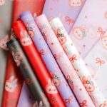 labubu bow-knot flower wrapping sheet for weddings and gifts