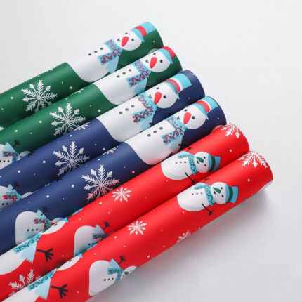 Christmas bouquet wrapping paper