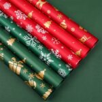 Christmas bouquet wrapping paper