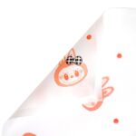 LABUBU bow-knot bouquet wrapping paper white