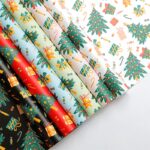 Christmas tree bouquet wrapping paper