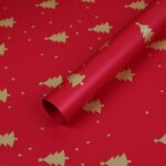 Christmas bouquet wrapping paper,red,Christmas tree