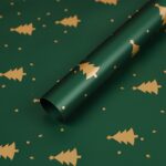 Christmas bouquet wrapping paper,green,Christmas tree