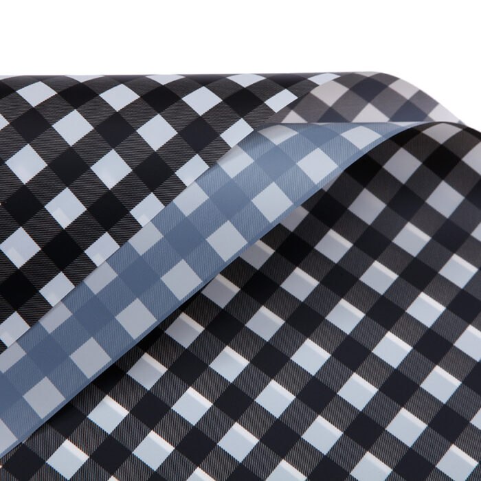 Youthful Plaid Korean Paper black