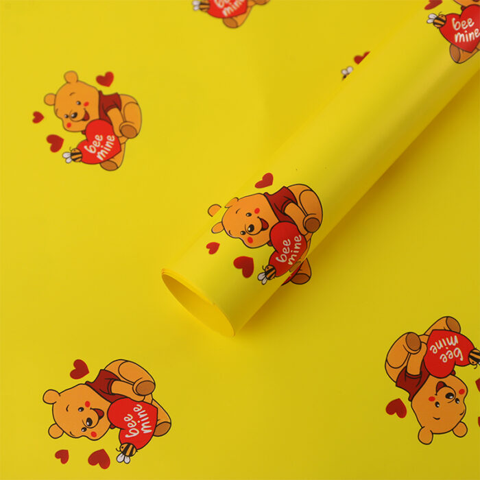 Winie Pooh Wrapping Paper yellow
