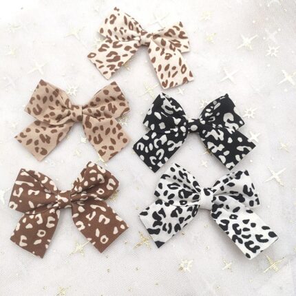Leopard Print Bow