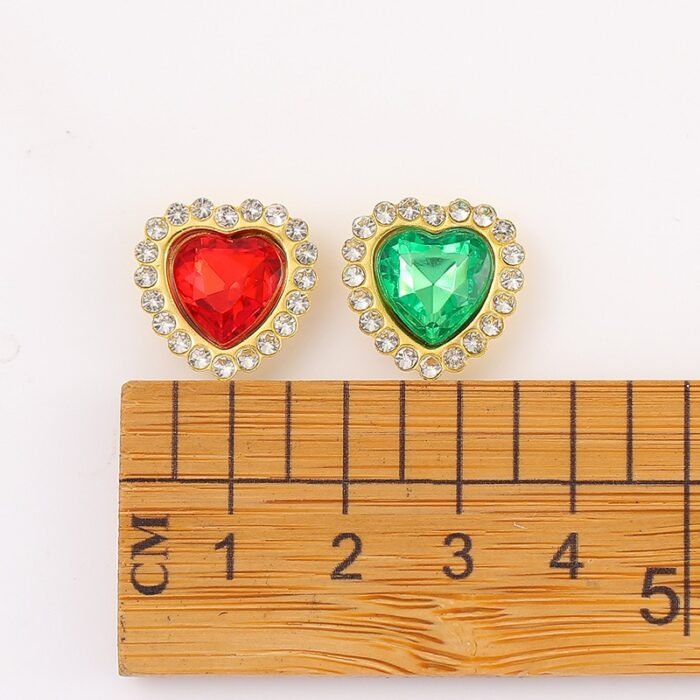 Bouquet Decoration Heart-Shaped Gemstone size