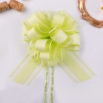 Christmas Gift Decorative Ribbon Flowers fluorescent green