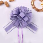 Christmas Gift Decorative Ribbon Flowers purple