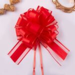 Christmas Gift Decorative Ribbon Flowers red