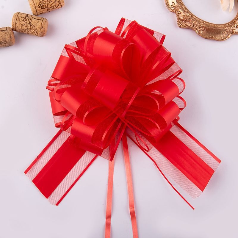 Christmas Gift Decorative Ribbon Flowers red Christmas Gift Decorative Ribbon Flowers red