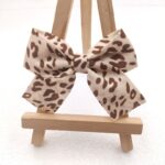 Leopard Print Bow milk tea
