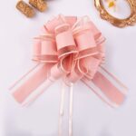 Christmas Gift Decorative Ribbon Flowers champagne
