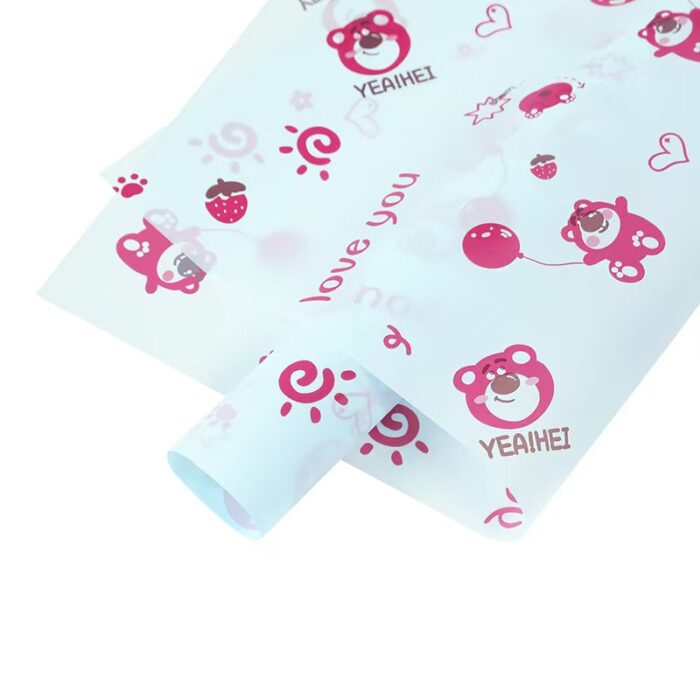 Losto Bear Gift Wrap Sheets blue