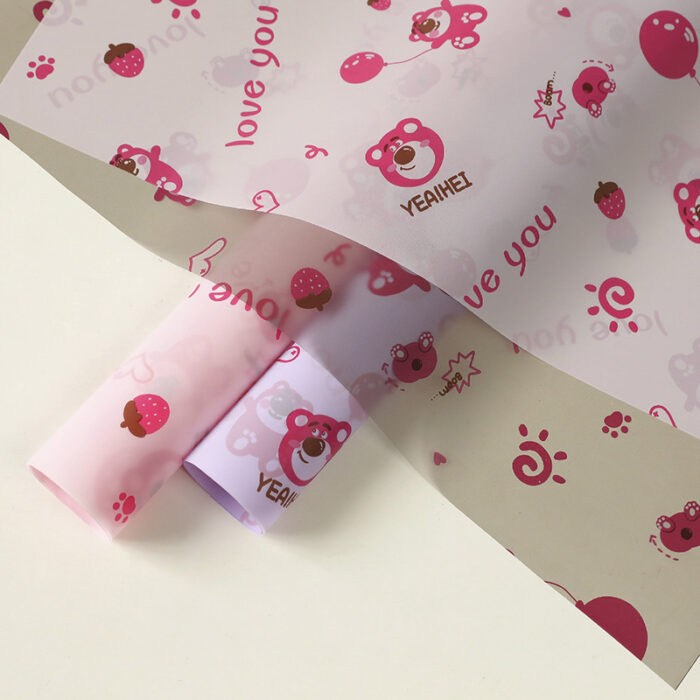 Losto Bear Gift Wrap Sheets dispaly