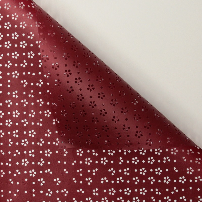 Floral Hollow Wrapping Paper wine red Floral Hollow Wrapping Paper wine red