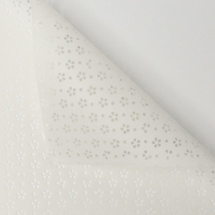 Floral Hollow Wrapping Paper white