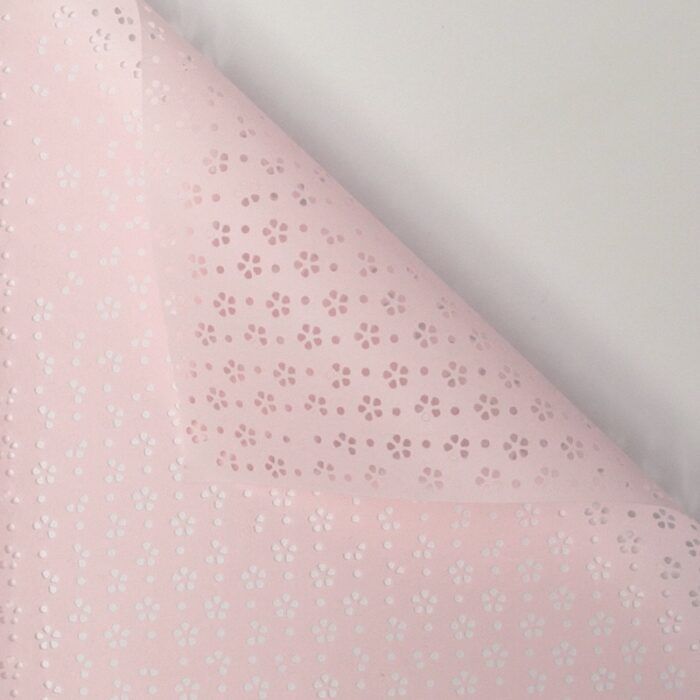 Floral Hollow Wrapping Paper light pink