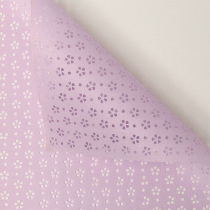 Floral Hollow Wrapping Paper purple