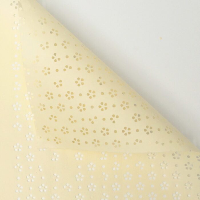 Floral Hollow Wrapping Paper yellow