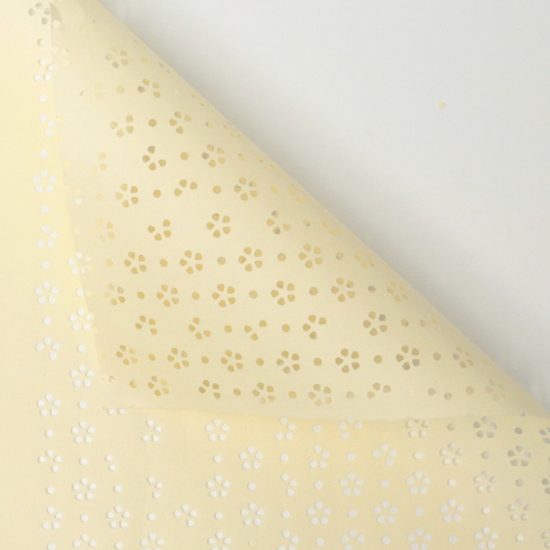 Floral Hollow Wrapping Paper yellow Floral Hollow Wrapping Paper yellow