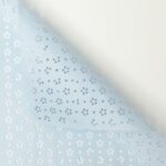 Floral Hollow Wrapping Paper blue