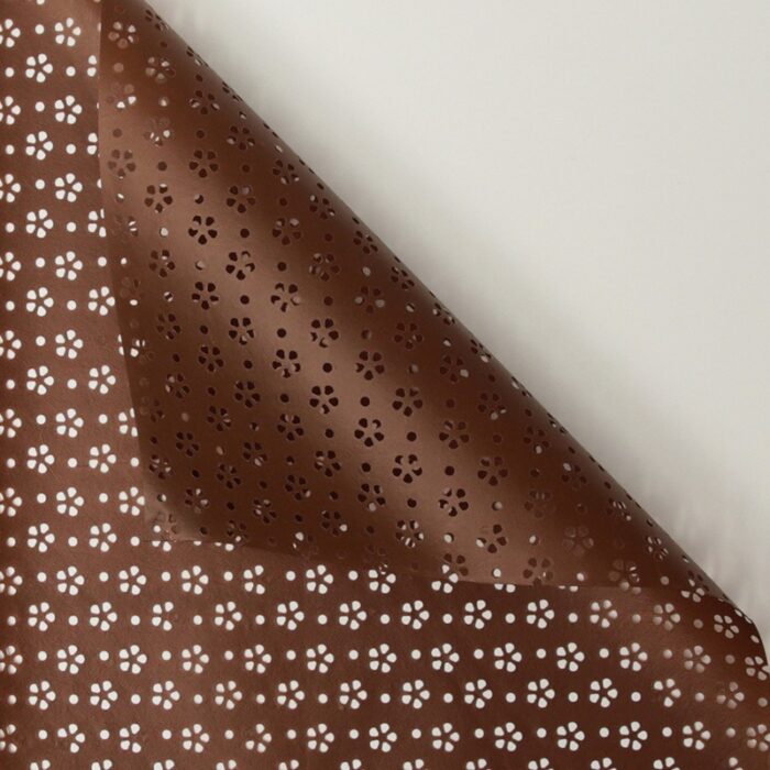 Floral Hollow Wrapping Paper brown